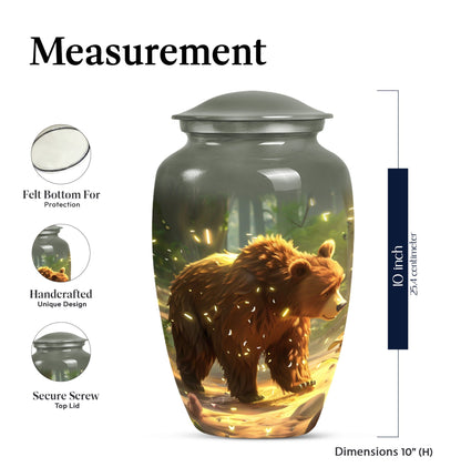 Bear Urn for ashes remains.