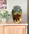 Bear Urn for ashes remains.