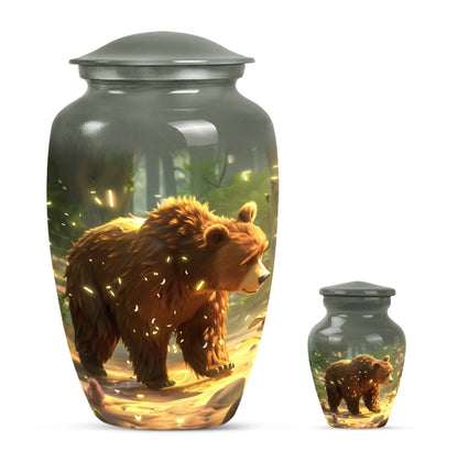 Bear Urn for ashes remains.