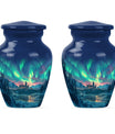 Northern Lights Custom Urns Funeral, Ashes Cremation Urn