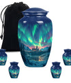 Northern Lights Custom Urns Funeral, Ashes Cremation Urn