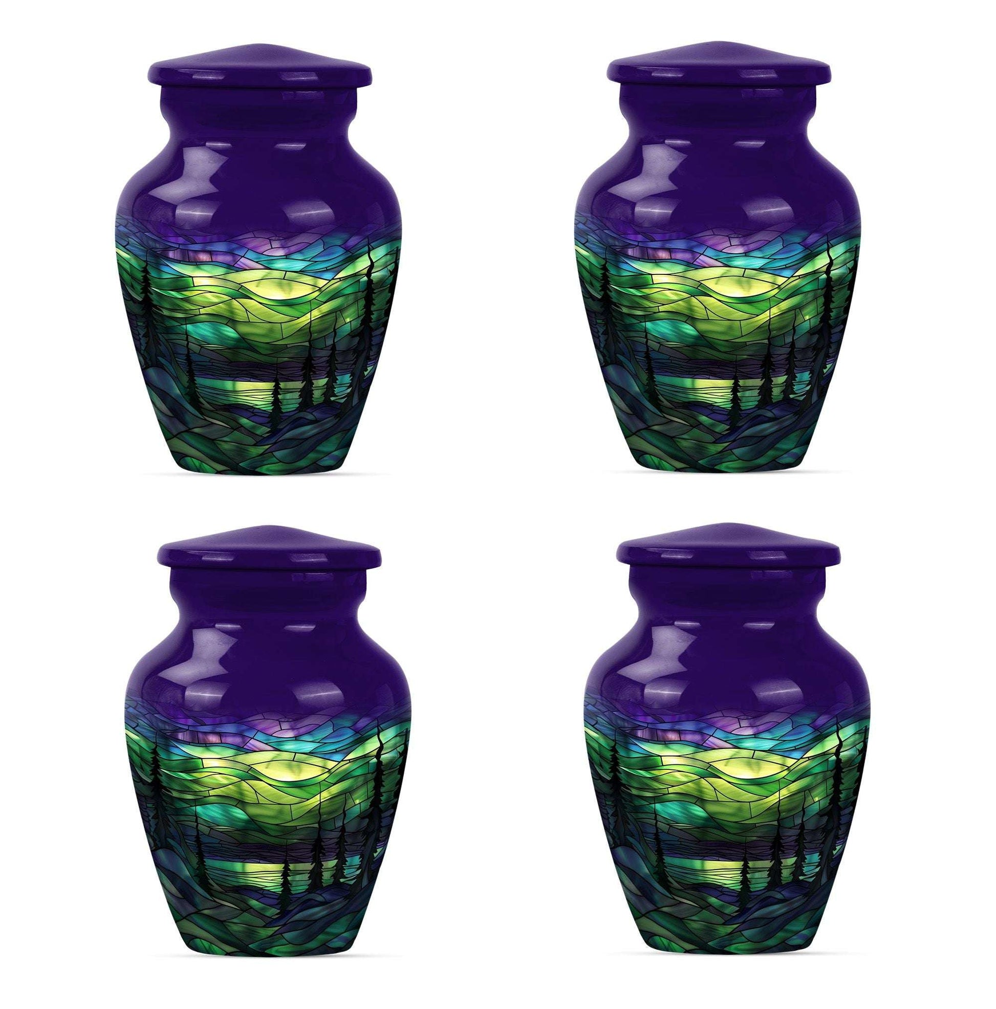 Northern Lights Urn For Human Ashes - Adult Urns For Men & Women