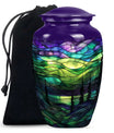 Northern Lights Urn For Human Ashes - Adult Urns For Men & Women