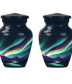 Northern Lights Funeral Urns - Large Decorative Urn For Male & Female