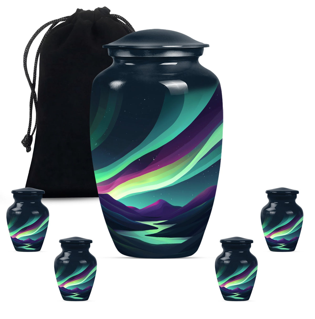 Classic 10-inch Northern Lights Urn.