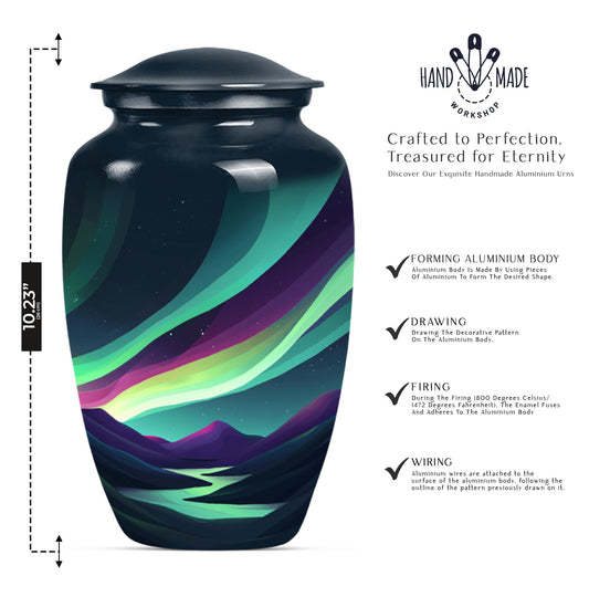 Classic 10-inch Northern Lights Urn.