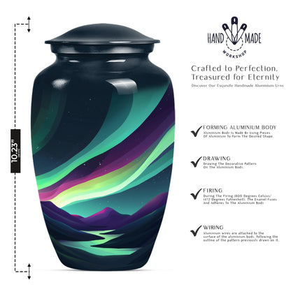 Classic 10-inch Northern Lights Urn.