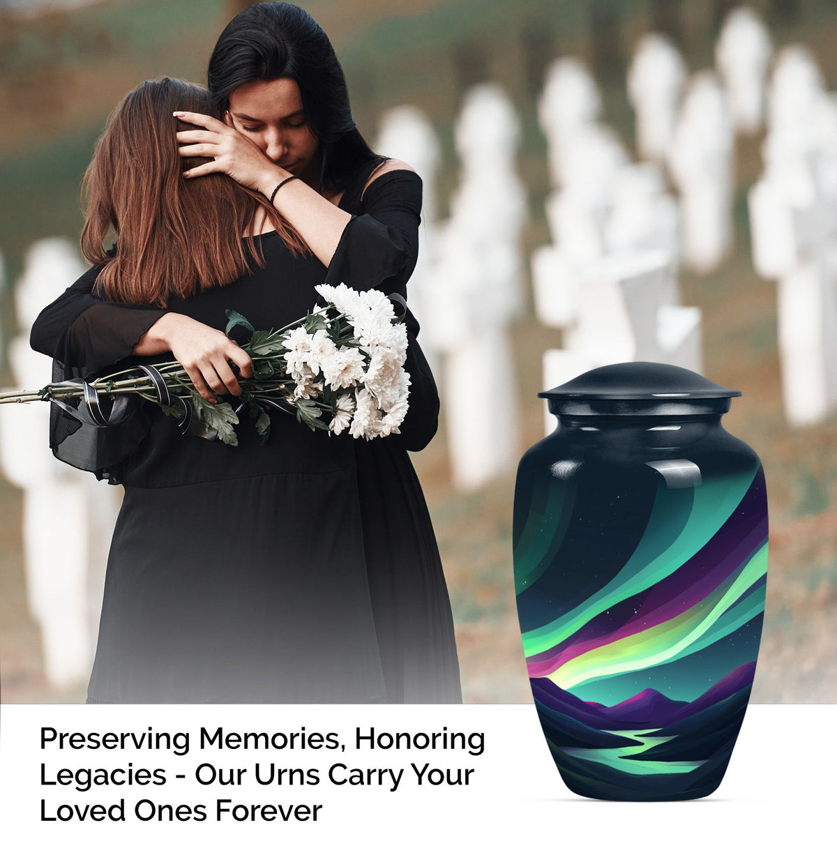 Classic 10-inch Northern Lights Urn.