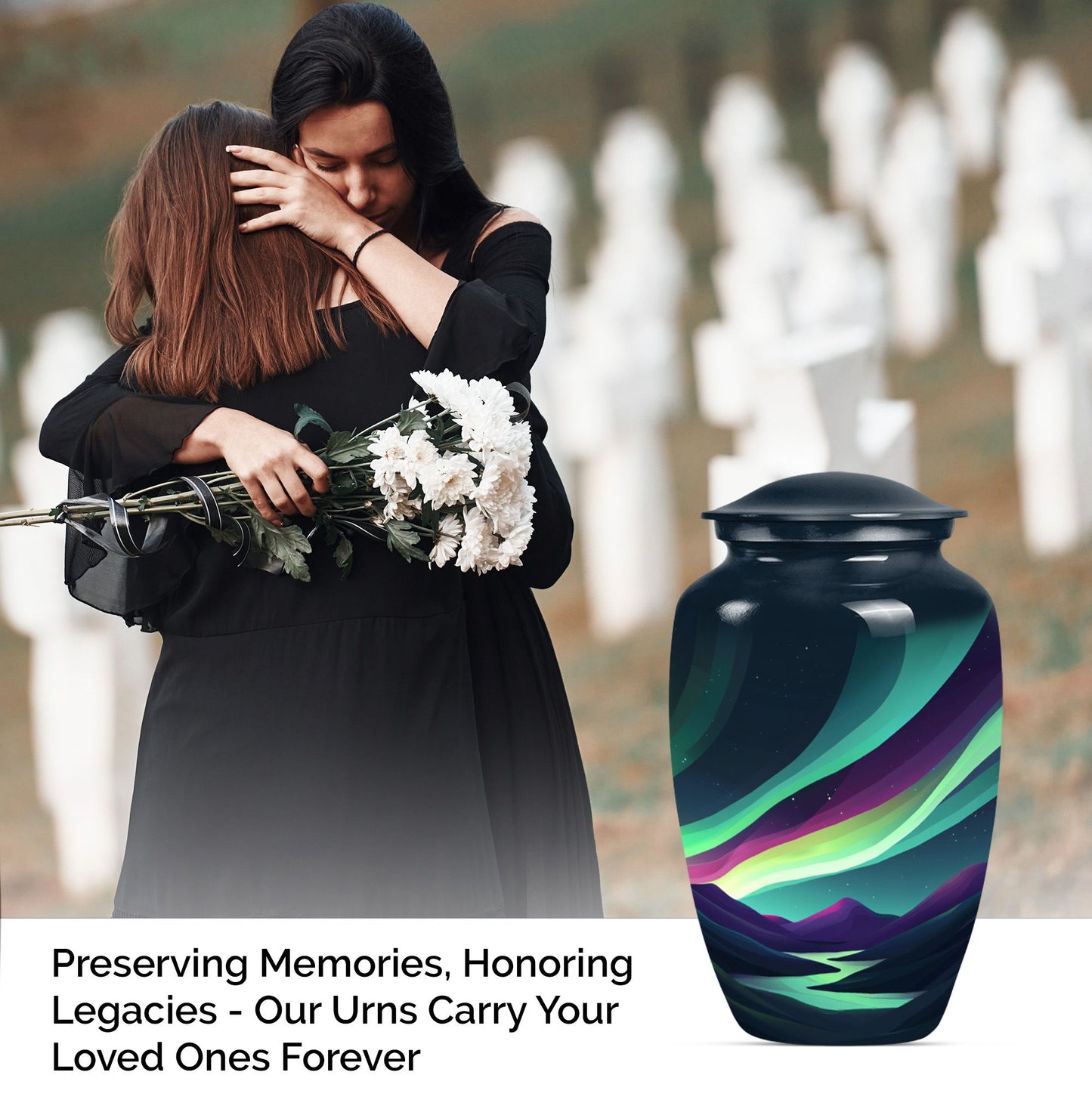 Classic 10-inch Northern Lights Urn.