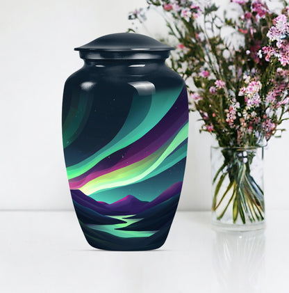 Classic 10-inch Northern Lights Urn.