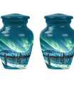 Northern Lights Large Urn For Ashes  - Cremation Urns For Man & Women