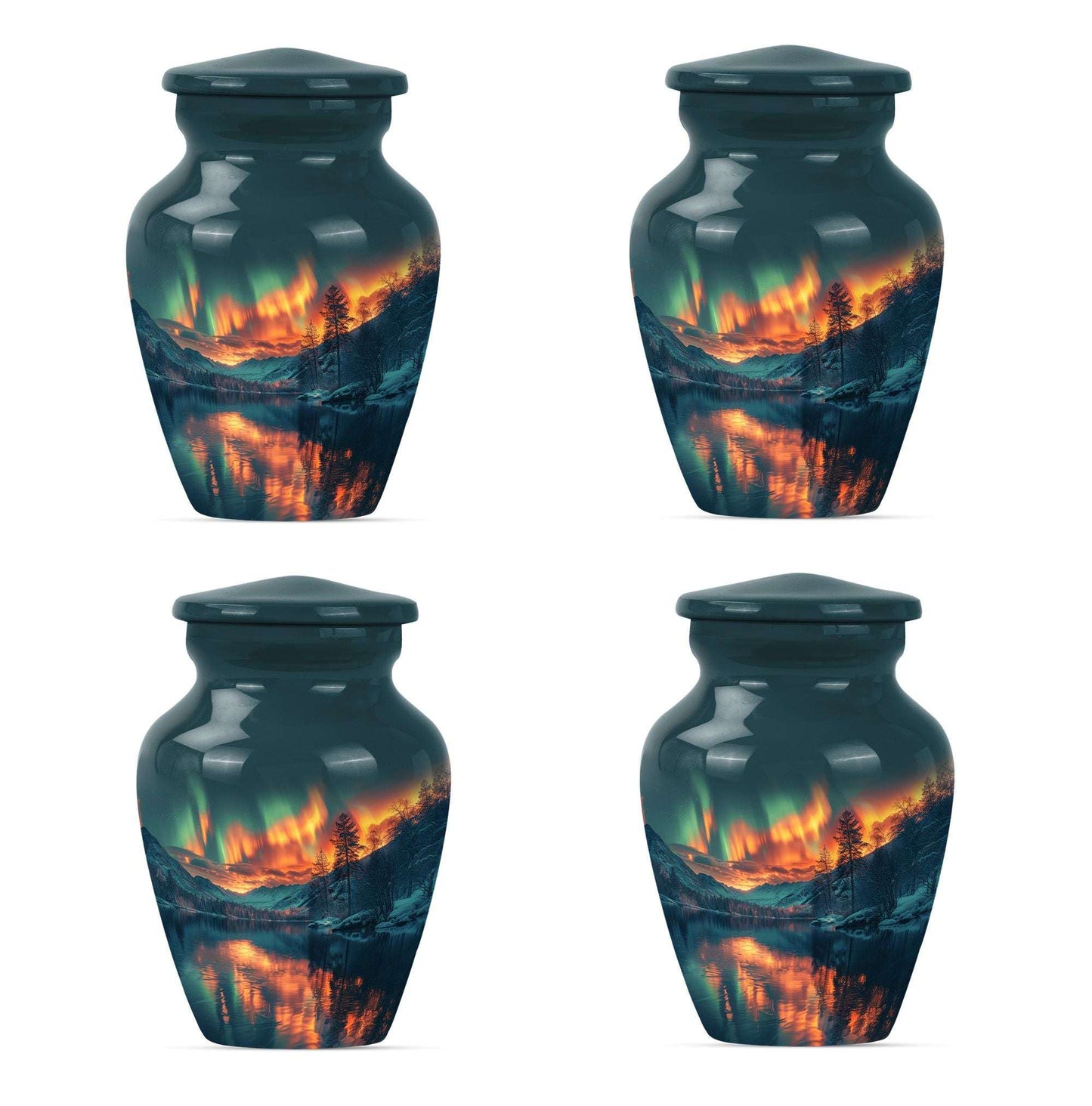 Northern Lights Cremation Keepsake Urns For Ashes - Cremation Urn Human