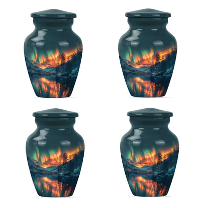 Northern Lights Cremation Keepsake Urns For Ashes - Cremation Urn Human