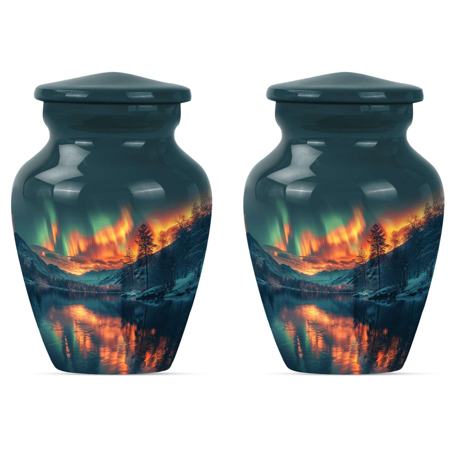 Northern Lights Cremation Keepsake Urns For Ashes - Cremation Urn Human