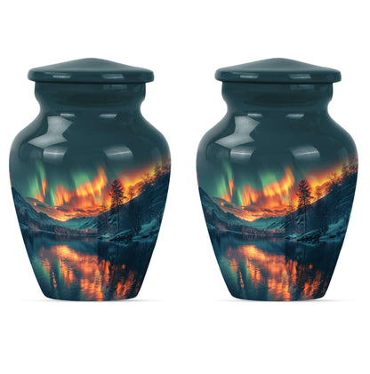 Northern Lights Cremation Keepsake Urns For Ashes - Cremation Urn Human