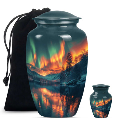 Northern Lights Cremation Keepsake Urns For Ashes - Cremation Urn Human