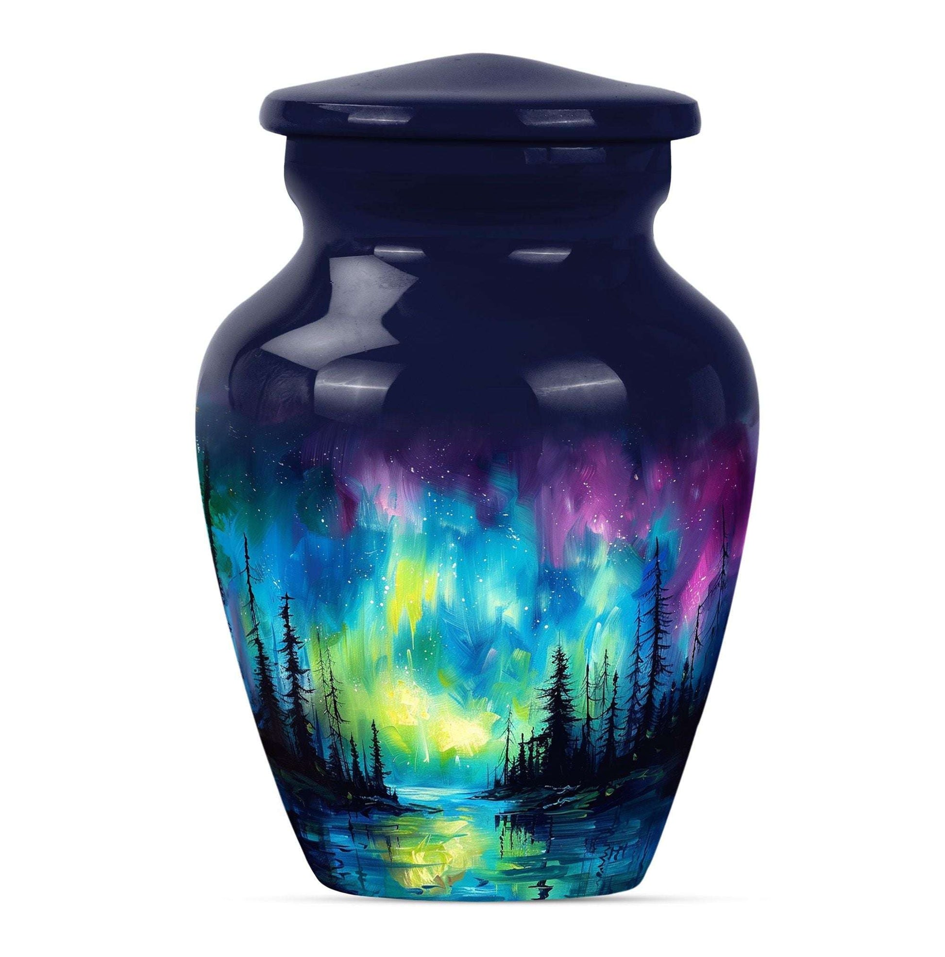Northern Lights Cremation Urns For Human Ashes - Urn Keepsake Set