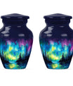 Northern Lights Cremation Urns For Human Ashes - Urn Keepsake Set