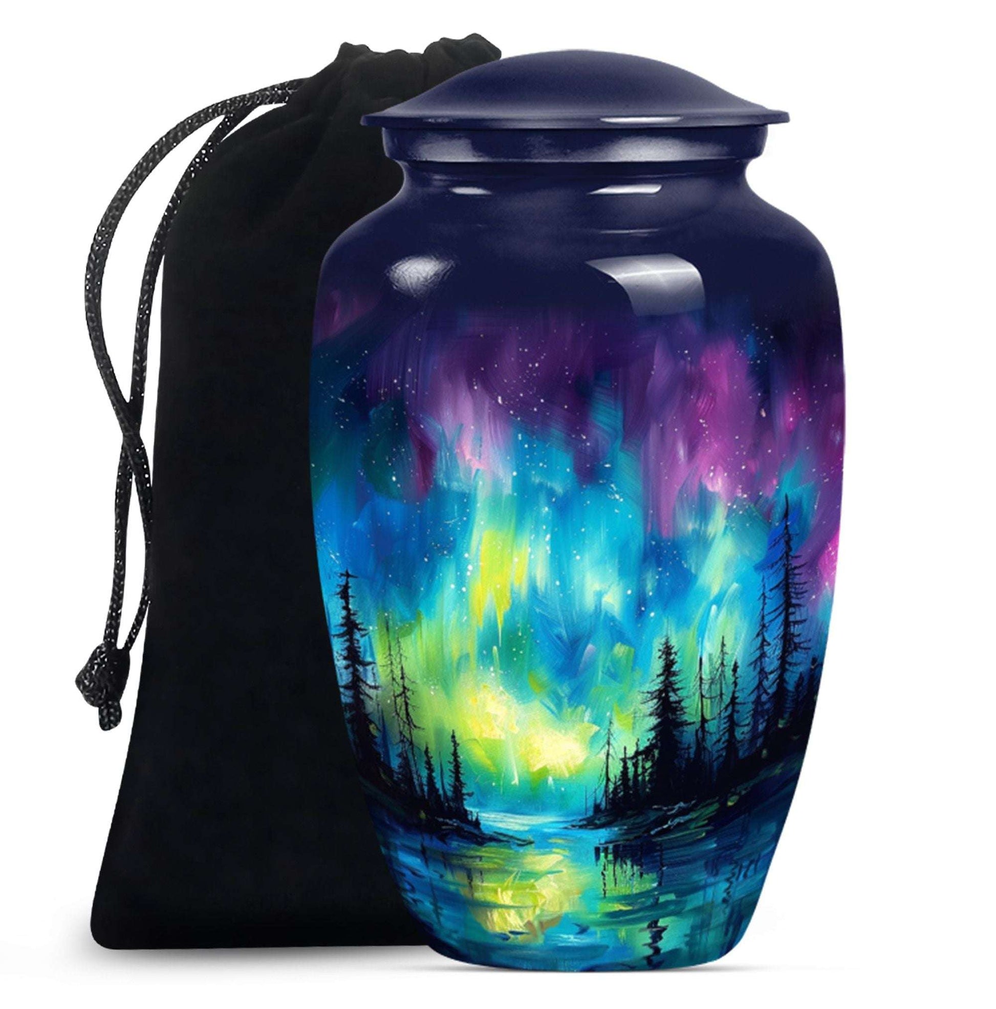 Northern Lights Cremation Urns For Human Ashes - Urn Keepsake Set