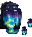 Northern Lights Cremation Urns For Human Ashes - Urn Keepsake Set