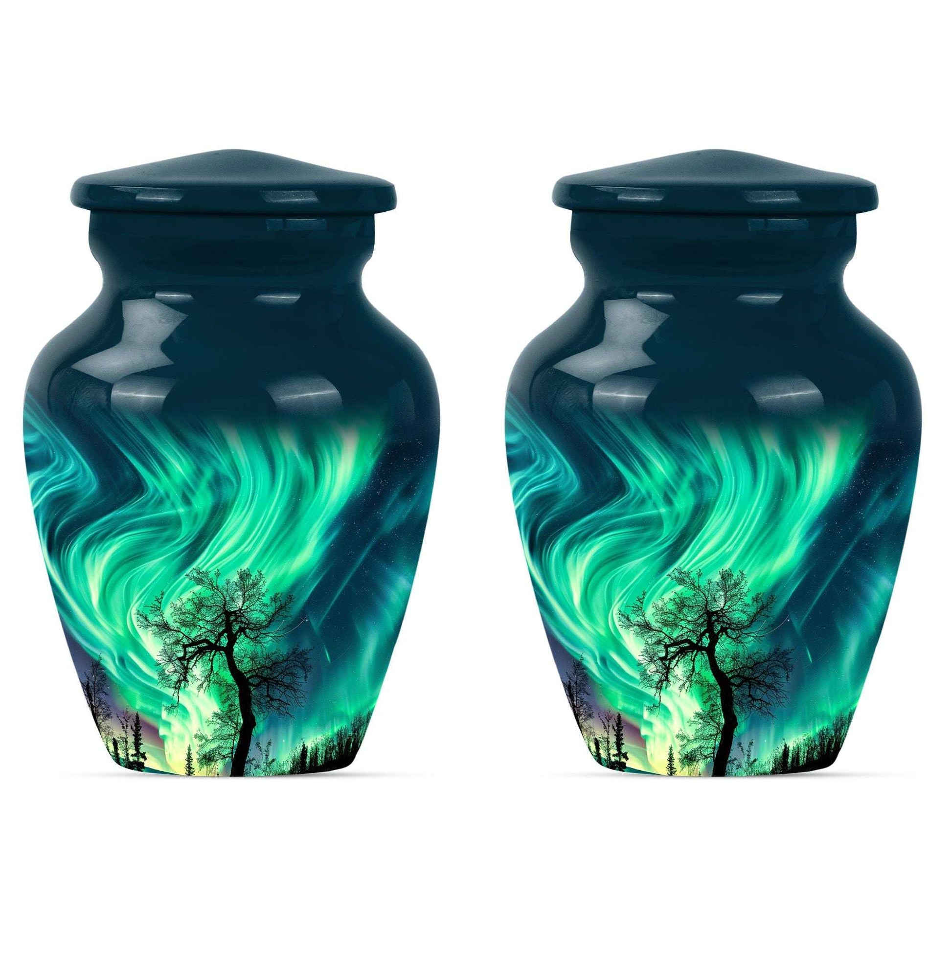 Northern Lights Cremation Urns For Human Ashes -  Human Ashes Keepsake