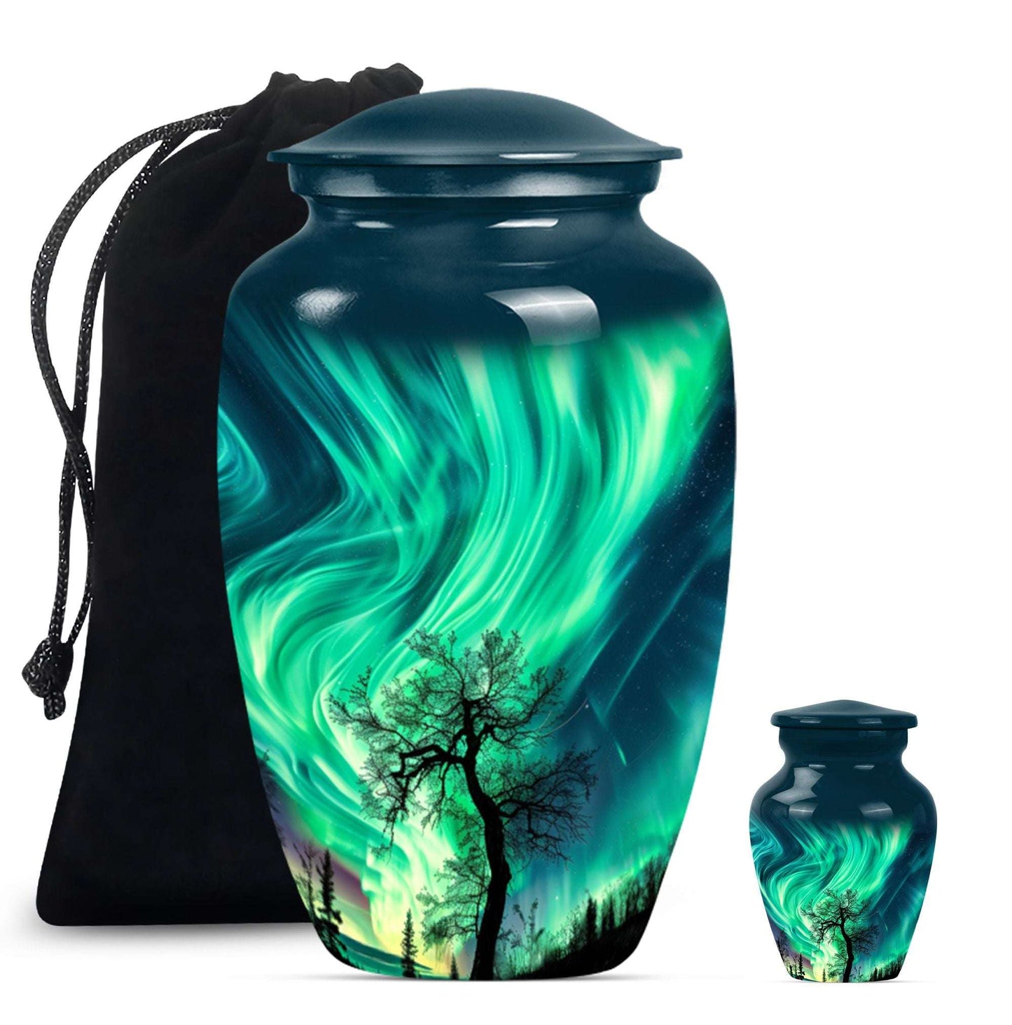 Northern Lights Cremation Urns For Human Ashes -  Human Ashes Keepsake