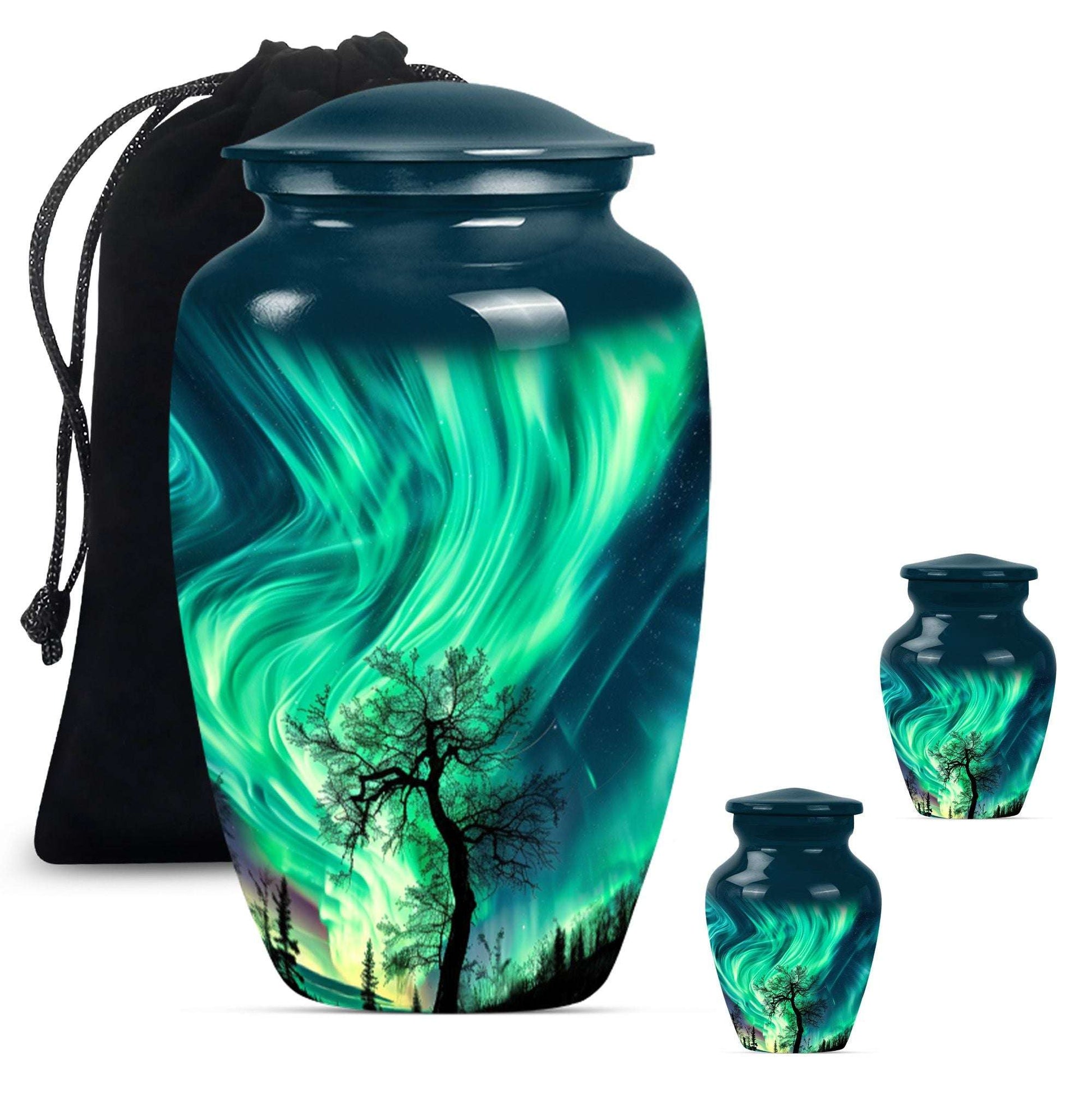 Northern Lights Cremation Urns For Human Ashes -  Human Ashes Keepsake