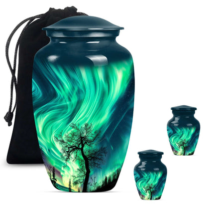 Northern Lights Cremation Urns For Human Ashes -  Human Ashes Keepsake