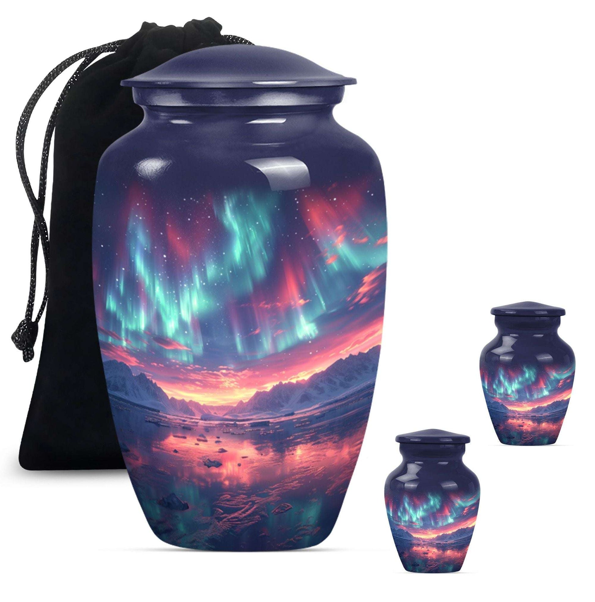 Northern Lights Funeral Urns For Adult Ashes Men and Women