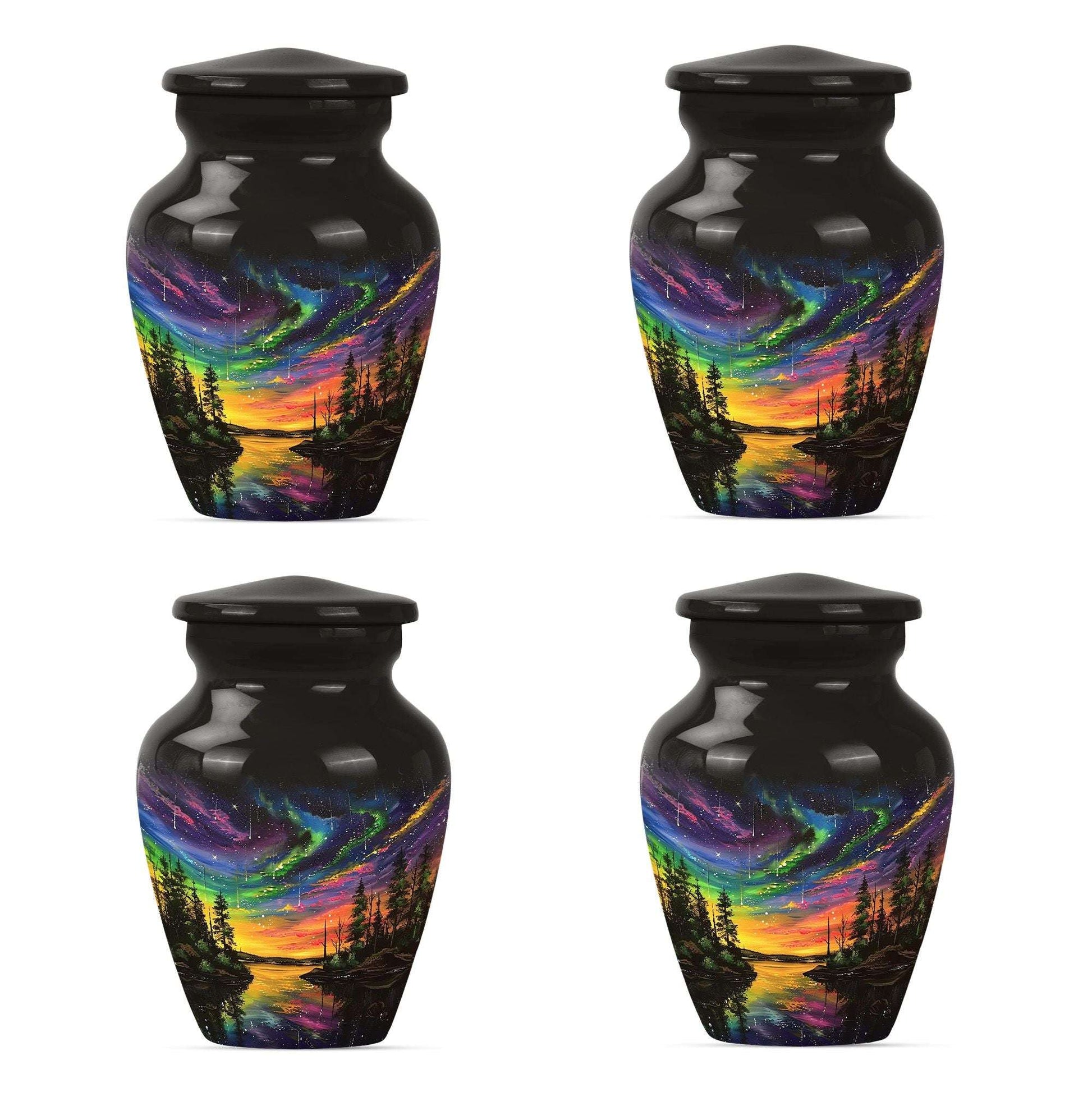 Northern Lights Urn For Human Ashes - Aurora Borealis Adult Large Urns