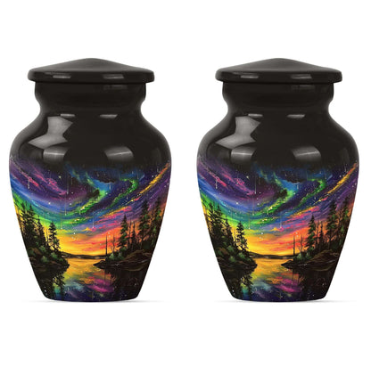 Northern Lights Urn For Human Ashes - Aurora Borealis Adult Large Urns