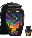Northern Lights Urn For Human Ashes - Aurora Borealis Adult Large Urns