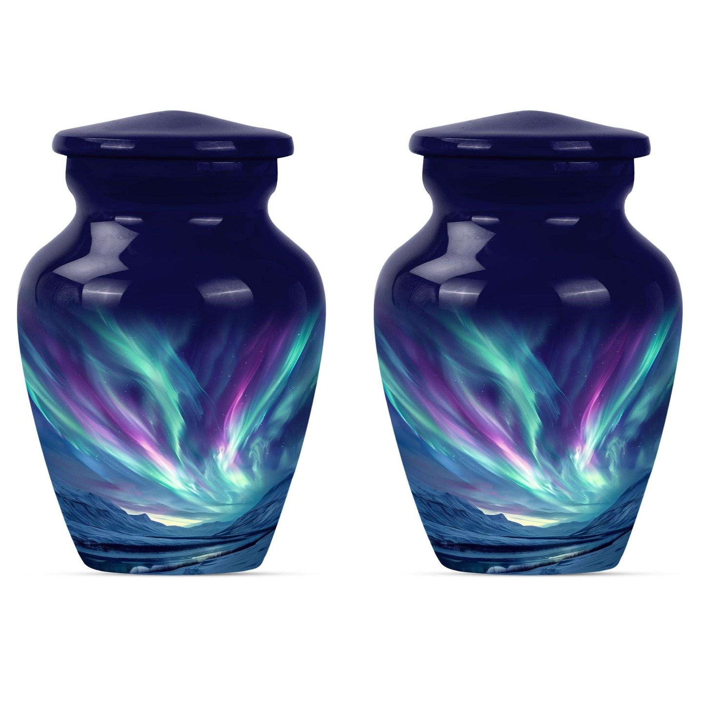 Northern Lights Urn For Ashes Adult Male Small - Funeral Urns For Ashes