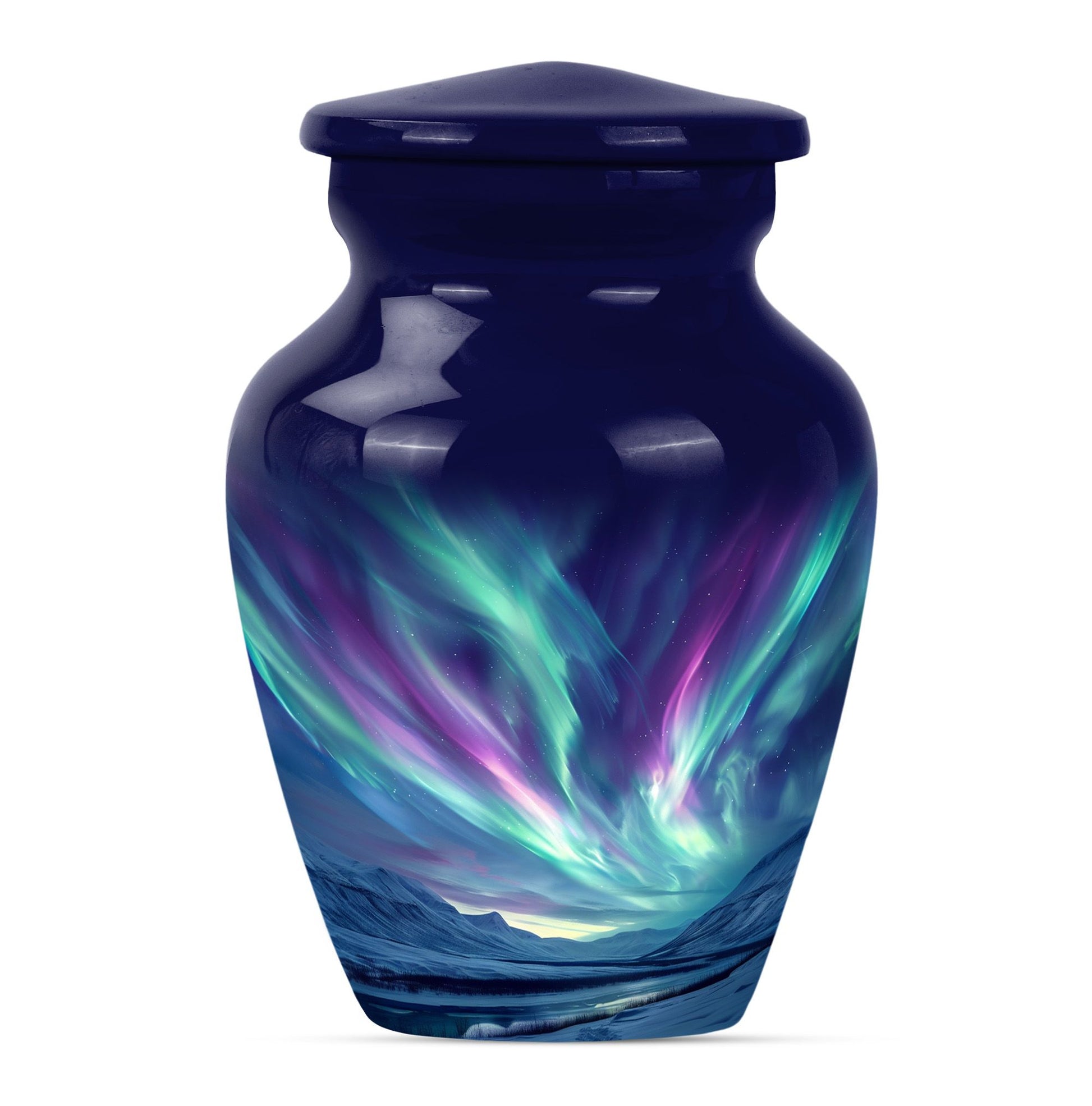 Northern Lights Urn For Ashes Adult Male Small - Funeral Urns For Ashes