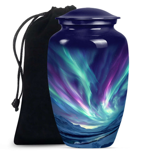 Northern Lights Urn For Ashes Adult Male Small - Funeral Urns For Ashes
