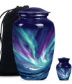 Northern Lights Urn For Ashes Adult Male Small - Funeral Urns For Ashes