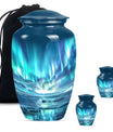 Northern Lights Mini Urns For Human Ashes Dad - Urns For Ashes Keepsake