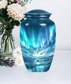  Northern Lights Urn, Classic Purple Meadow Design, 