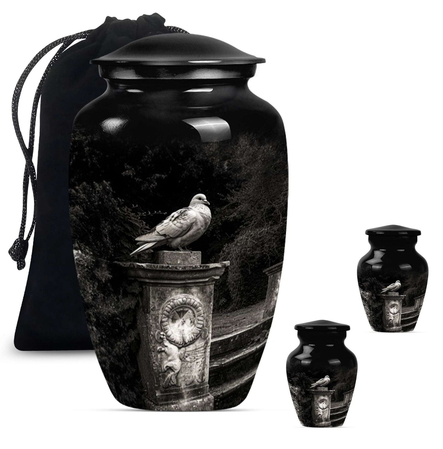 Dove Cremation Urns For Human Ashes Adult Set - Mini Urn For Mom Ashes