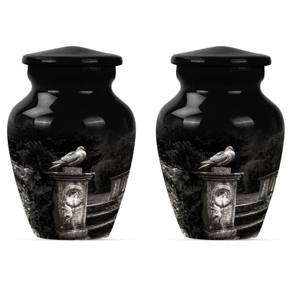Classic 10-inch dove urn for dad.