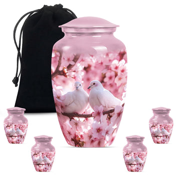 Large Urn with 4 Small Urn