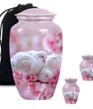 White Couple Dove Burial Urn - Cremation Urn For Loved Ones