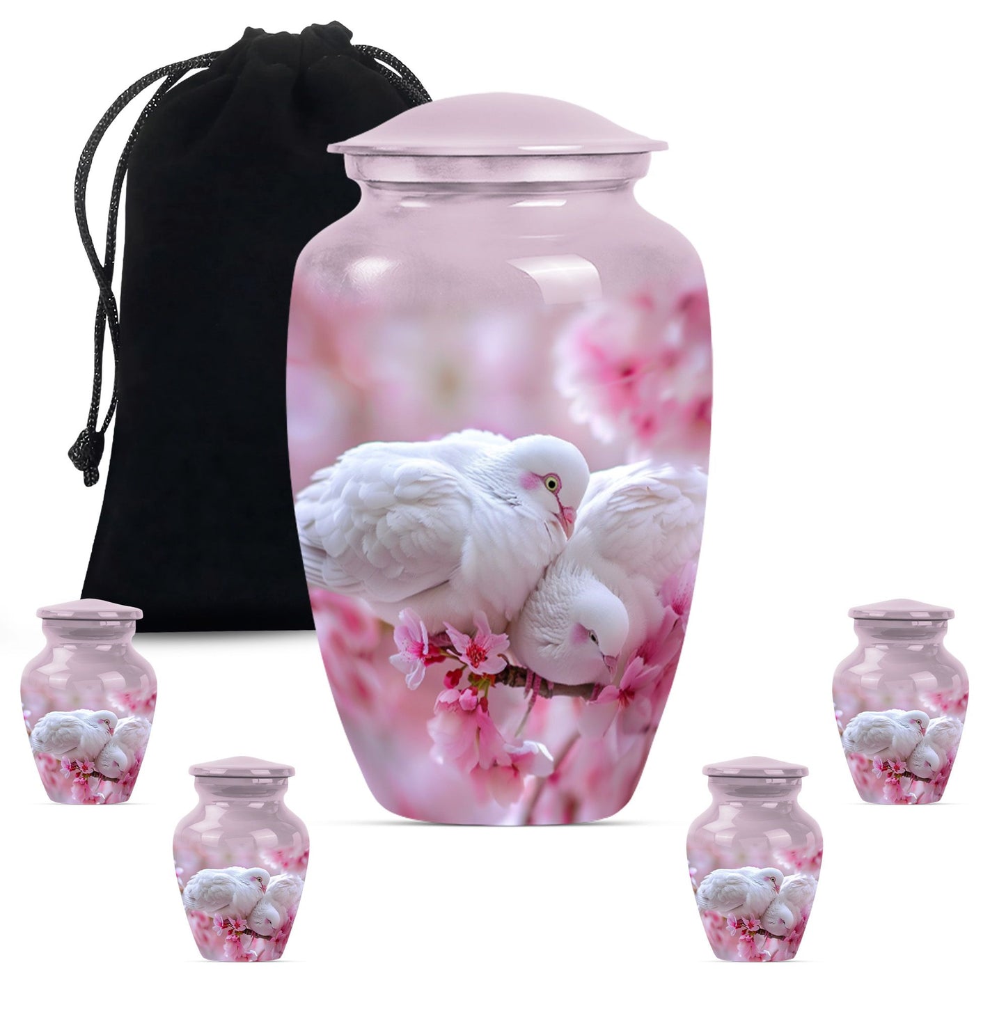 dove urn in Purple Meadow 