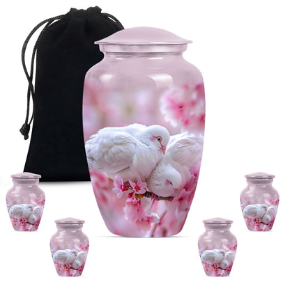 dove urn in Purple Meadow 