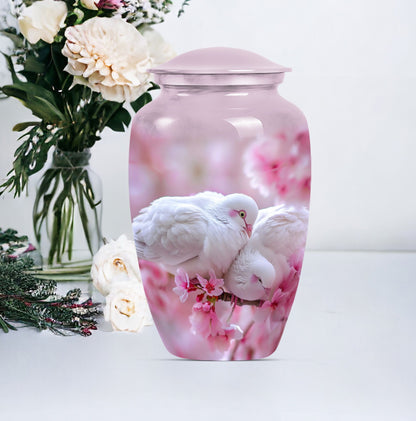 dove urn in Purple Meadow 