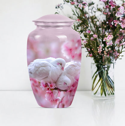 dove urn in Purple Meadow 
