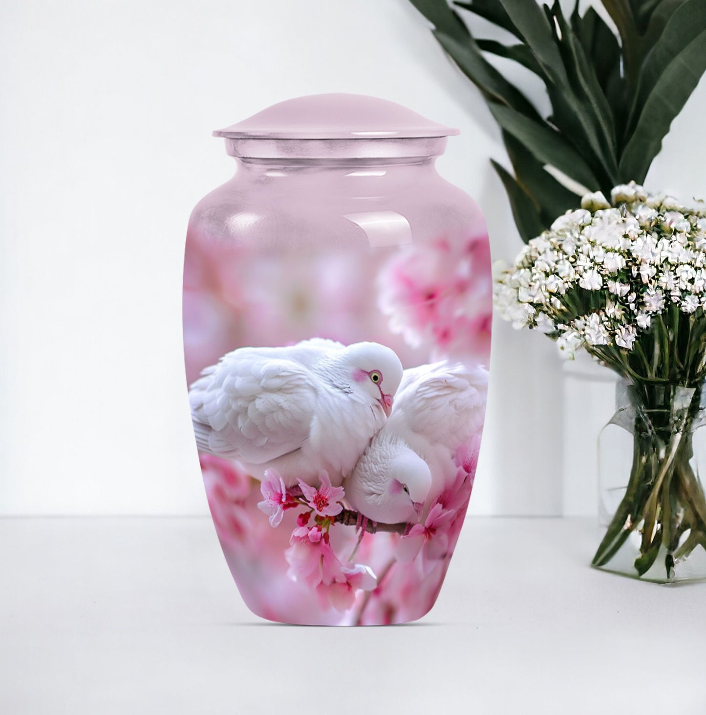 dove urn in Purple Meadow 