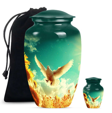 Large Urn With 1 Keepsake Urn