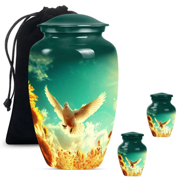 Large Urn With 2 Keepsake Urn