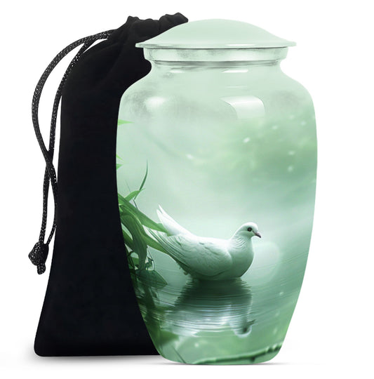 Dove Memorial Urn For Human Ashes - Large Decorative Urn